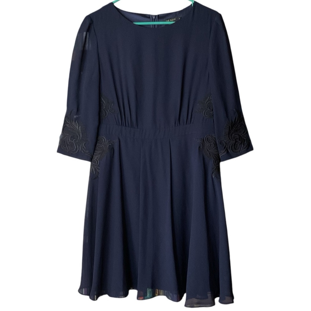 Ted Baker London elegant dark blue dress in a Size 4